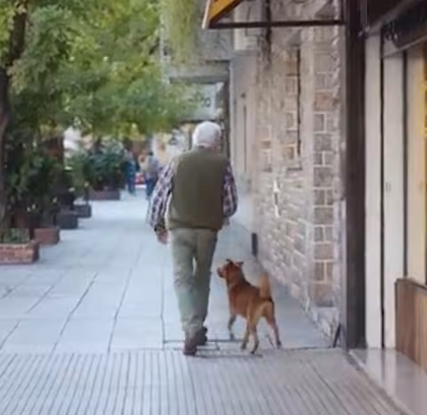 man and dog image